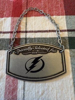 Jack Daniels Tampa Bay Lightning Metal Hang Neck Tag RARE Barrel Select NHL
