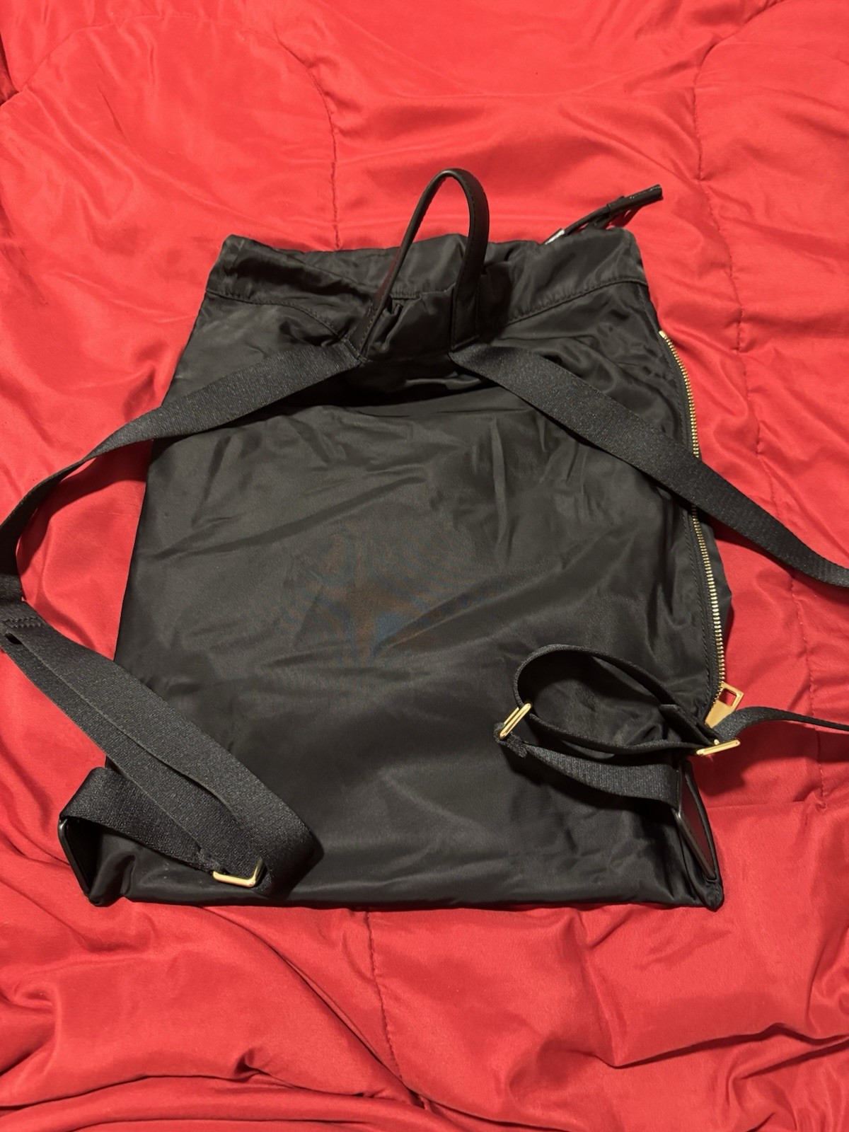 Marc Jacobs Black Nylon Drawstring Backpack With … - image 2