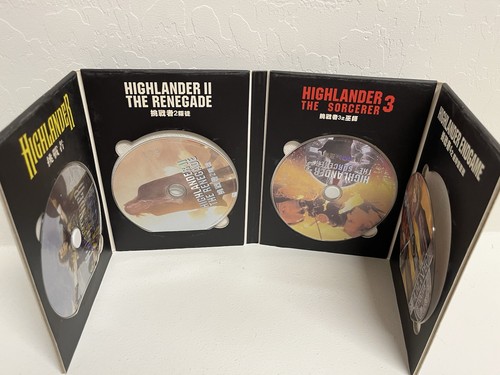 Highlander 4 DVD Film Collection Renegade Final Dimension Endgame Sorcerer NTSC - Foto 4 di 9