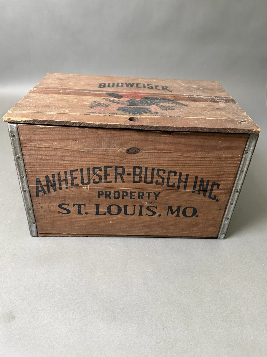 Wood Beer Crate In Collectible Budweiser Signs & Tins for sale | eBay