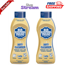 2 pack BAR KEEPERS FRIEND Soft Cleanser Liquid All-Purpose Cleaner - 26 oz