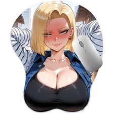 3D Mousepad Oppai Mouse pad with Wrist Rest Pain Relief Anime Manga pad Android
