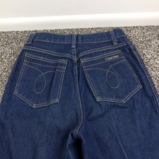 Vintage Calvin Klein Jeans Womens 10 26x35 Dark Wash USA Made Straight Leg Blue