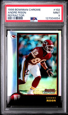 1998 Bowman Chrome ANDRE RISON Refractor PSA 9 MINT POP 1, None Higher - Chiefs