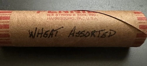 3 rolls, (50) wheat pennies in each roll