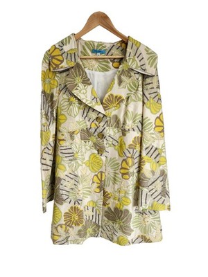  N + C Kilkenny 100 % Seide bestickt Blumen Mantel - Größe 12 - Anlasskleidung