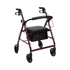 McKesson Upright Rollator Walker Folding 32 to 37 Handle Height 146-R726RD