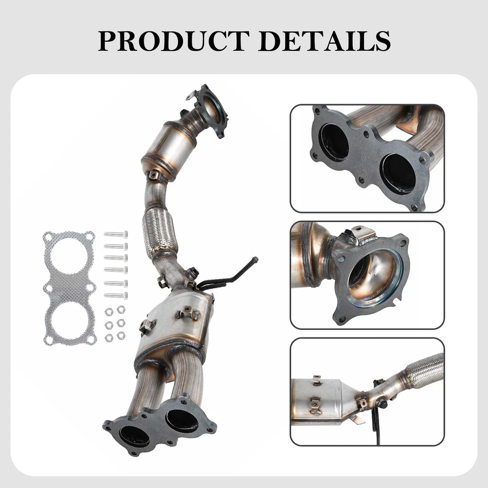 Convertidor catalítico para Volvo XC60/XC70/S80/S60 3,0 L L L6 2010-2013 2014 2015 Foto 2 de 4