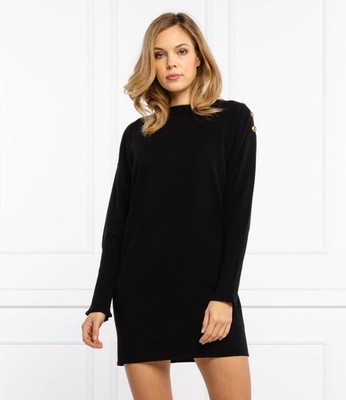 Marella Blu Black Knit Dress. Size S. NWT. MSRP $470