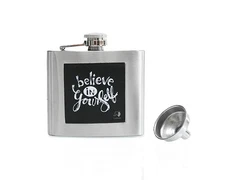 Lutong Stainless Steel Leakproof Hip Flask with Funnel – Pocket Gift Flask