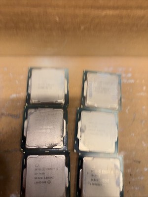 Lot of 6 Intel Core i5-7400T 7th Gen 3.0GHz 4-Core LGA 1151 CPU
