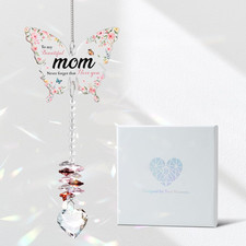 Elegant Butterfly Crystal Suncatcher - Thoughtful Gift for Mom's Birthday