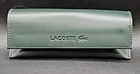 NEW Lacoste Faux Leather Eyeglasses Soft Case Dark Hunter Green
