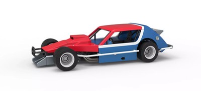 3D Resin Printed Vintage Asphalt Modified Stock Car Model Kit in 1/25 Scale
