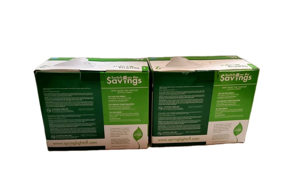 CFL Soft White Light Bulb Model BR30 2Pk 65 Watt Equivalent Lead Free 4 Bulbs - Image 2 of 4