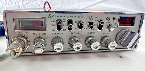 Vintage Cobra 29 NW ST CB Radio NightWatch SoundTracker Mic 12V Truck Ham 2000s - Picture 2 of 11