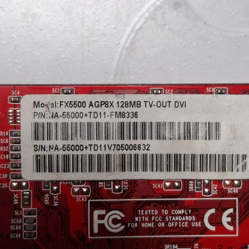 Vintage PALIT Geforce FX5500 128mb AGP - Zdjęcie 10 z 10