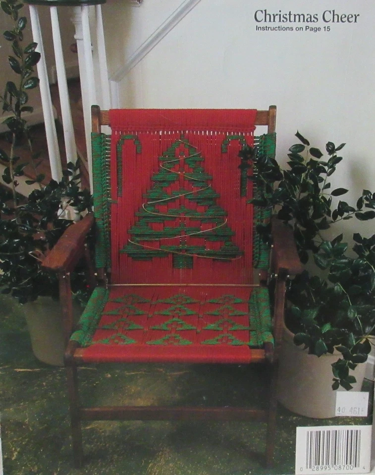 Plaid MACRAME CHAIRS Instruction Pattern Book 8700 12 Designs Patio Folding - Image 2 of 4