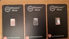 Wessex Mint 3x 1g .999 Solid Silver Bar - Archangel Design- gift collect bullion