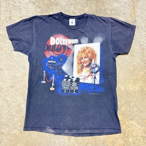 Dolly Parton Shirt Dollywood 90s Country Music T-Shi 1990s vintage concert t-shirt, vintage, single stitch, B+ condition