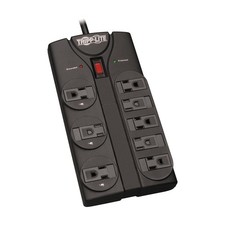 Eaton Tripp Lite TLP808B 8 Outlet Surge Protector Power Strip 1440 J Flat Plug