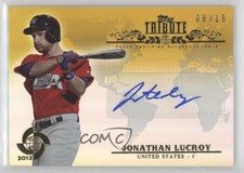 2013 Topps Tribute WBC Auto Gold 8/15 Jonathan Lucroy #WTA-JL2 Auto a2v