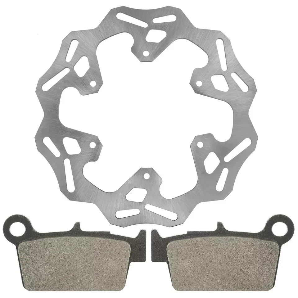 Rotor de disco de freno trasero con pastilla de freno para Yamaha YZ125 YZ250 YZ450F 2003-2025 Foto 2 de 4