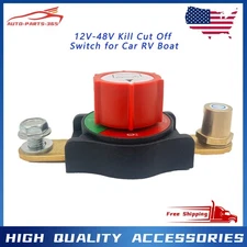 Side Post Battery Disconnect Switch 12V-48V Kill Cut Off Switch for Car RV Boat