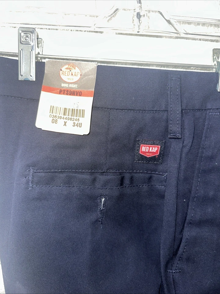 Red Kap Pants PT39NVO  08X34U Navy Blue Industrial Uniform - Image 2 of 4