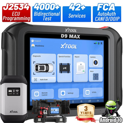XTOOL D9 MAX KFZ OBD2 Diagnosegerät J2534 ALLE SYSTEM ECU Coding Key Programming