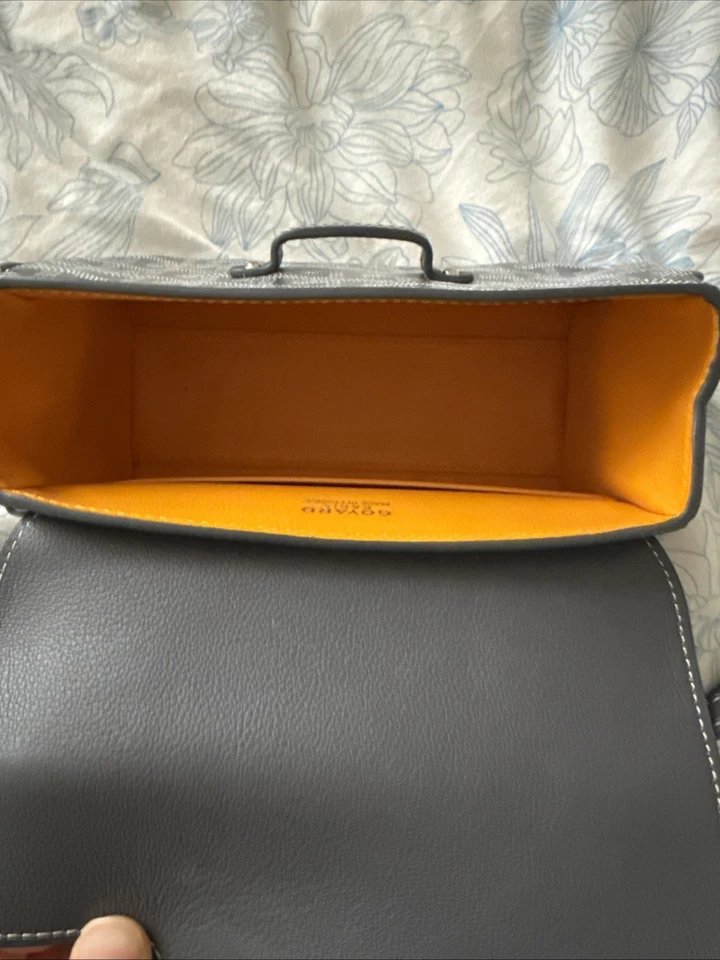 Goyard Mini Saigon Top Handle Bag Coated Canvas with Leather - Image 3 of 4