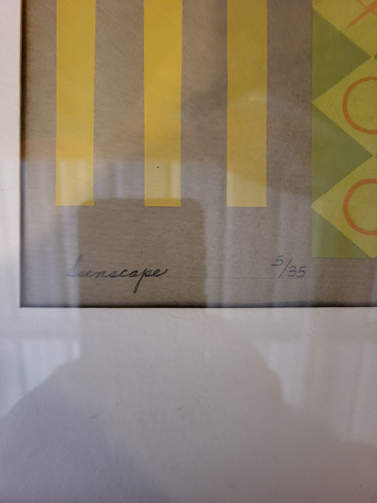 Sunscreen by Thelma Confer 1975 Serigraph Framed 5/35