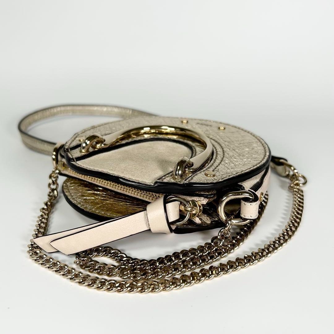 CHLOE Pixie Round Leather Crossbody Shoulder Bag … - image 5