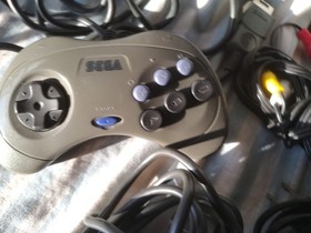 Sega Saturn HST0004 Grey Console +  2 controllers & 4-in-1 Cart  *TESTED*