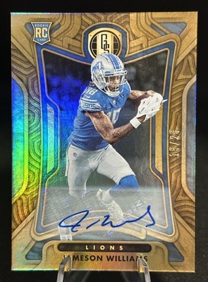 2022 Panini Gold Standard Rookies Jameson Williams Auto /25 (RC)