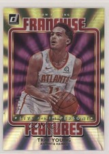 2020-21 Panini Donruss Franchise Features Purple Laser 10/15 Trae Young #1 0nr3