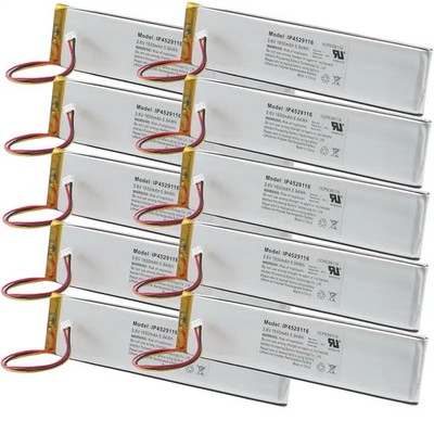 10x LiPo Akku 3,7V 1650mAh Lithium Polymer Batterie 1S NTC Stecker IP4529116
