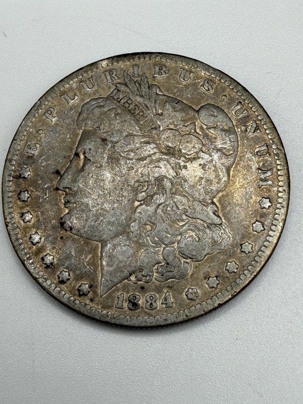 1884 S Morgan Silver Dollar $1 Circulated Ungraded Uncertified