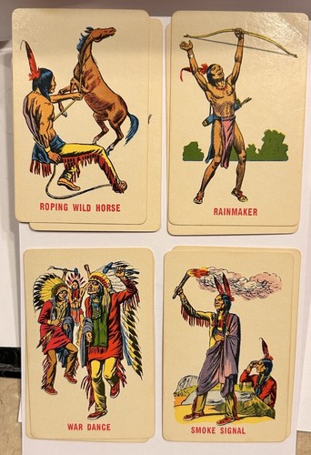 COWBOYS and INDIANS Card Game/Movie Vintage 1960 Ed-U-Cards (36) Free Shipping - Picture 15 of 18