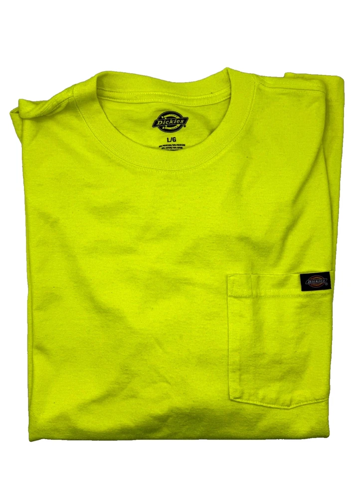 Lote de 3 Camisas Dickies Amarillas Fluorescentes Manga Larga - Talla L - 2 Temp-IQ y 1 Foto 2 de 4