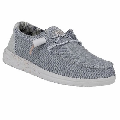 Hey Dudes Women s 10 Wendy Star Azora Blue Heather Slip On Shoes Comfort Casual