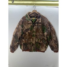 Cabelas Vintage Fleece Jacket Mens Large Camo Super Slam Hunting USA Made