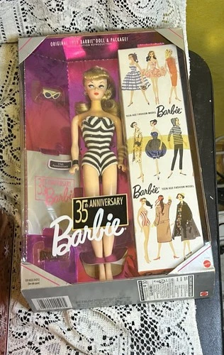 1993 35th Anniversary Reproduction of 1959 Blonde Ponytail Barbie-Box Opened