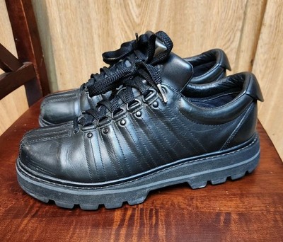 K-Swiss Black Leather Lace Up Sneaker Boots Mens Sz 9.5  display picture 3