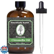Essentially KateS Premium Citronella Oil 4 Fl Oz - 100% Pure and Natural - wi
