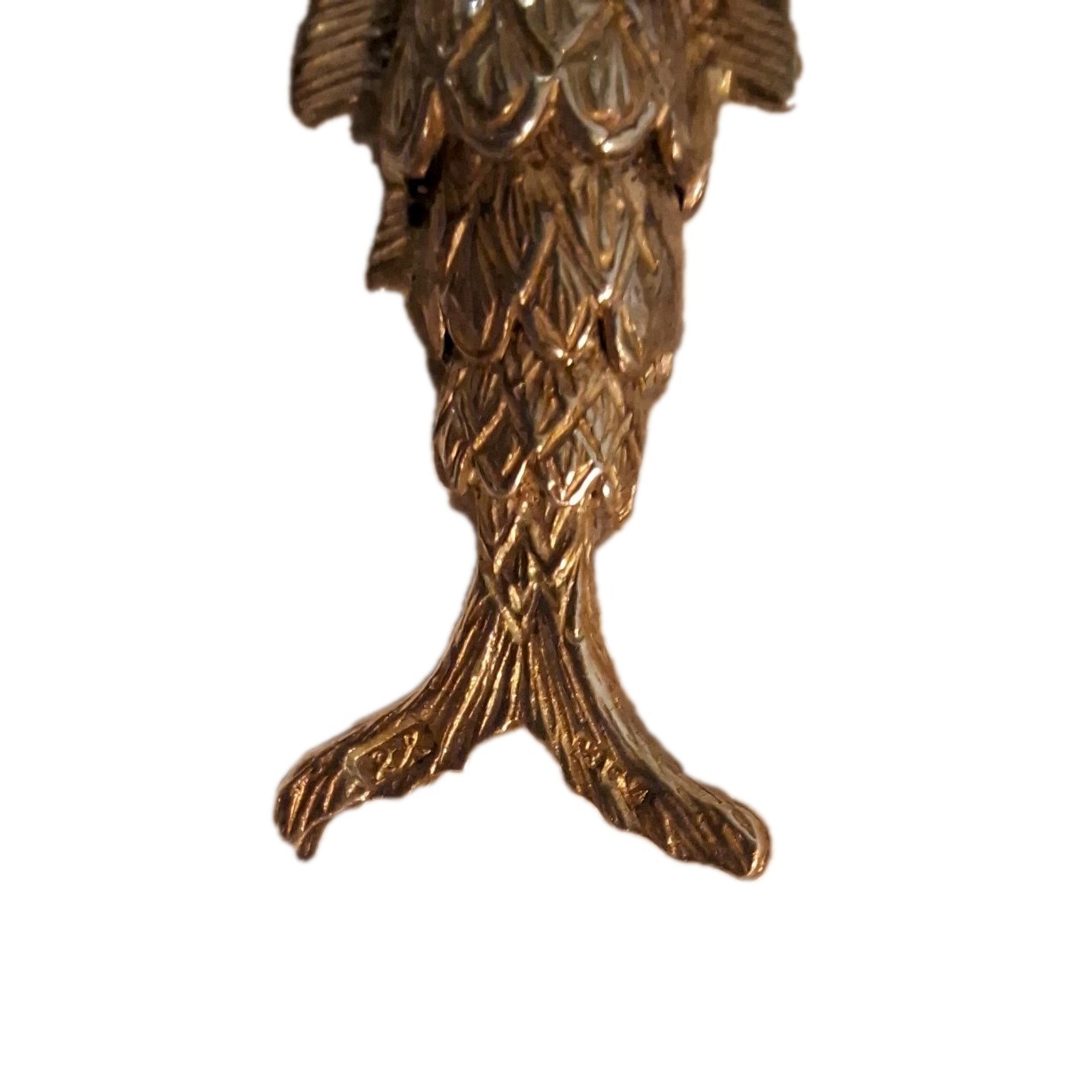ARTICULATED SOLID SILVER BRITISH HALLMARKED FISH … - image 4