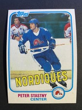 1981-82 Topps Hockey Peter Stastny Nordiques Rookie Card #39 Hall of Fame (e)