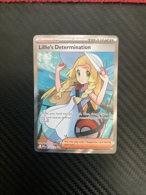 Lillie's Determination 169/132 ME01: Mega Evolution Ultra Rare Near Mint!
