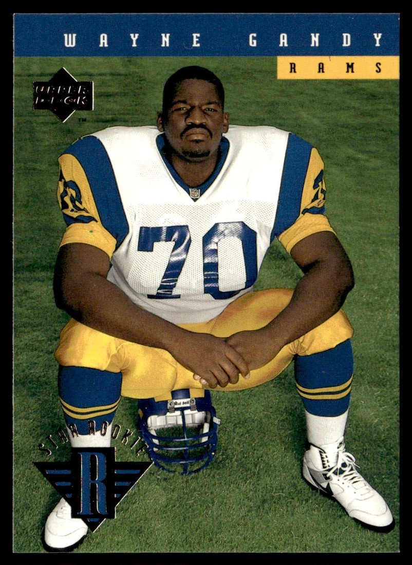 1994 Upper Deck Wayne Gandy Rookie Los Angeles Rams #21