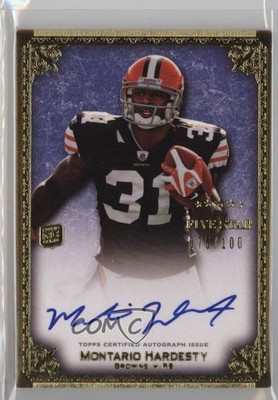 2010 Topps Five Star Futures 75/100 Montario Hardesty #A-MH Rookie Auto RC 0a6